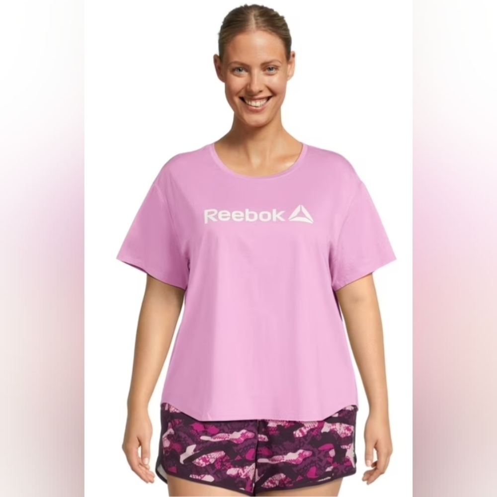 Reebok Women’s Plus Size Short-Sleeve Graphic T-Shirt, Size XXL Used